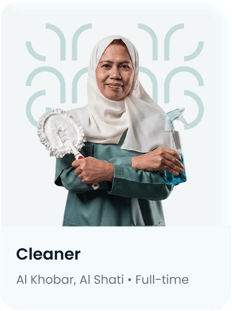 Cleaner job card