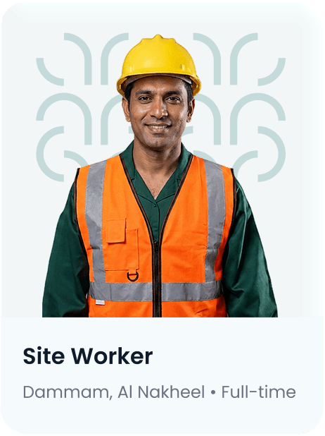 Site worker job card