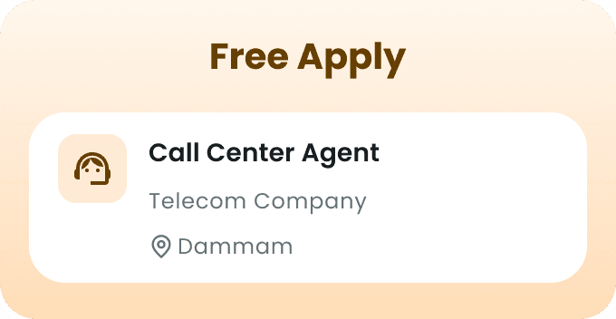 Free-application notification card for a cashier role