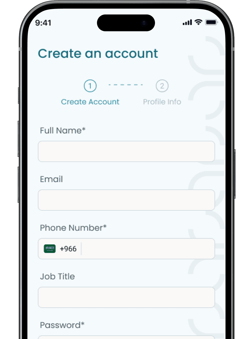 Shougl account-creation screen